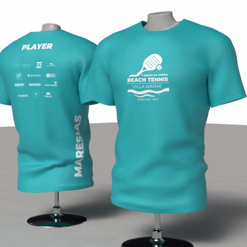 Camiseta Personalizada Jogador - Torneio Beach Tennis - Villa Marae